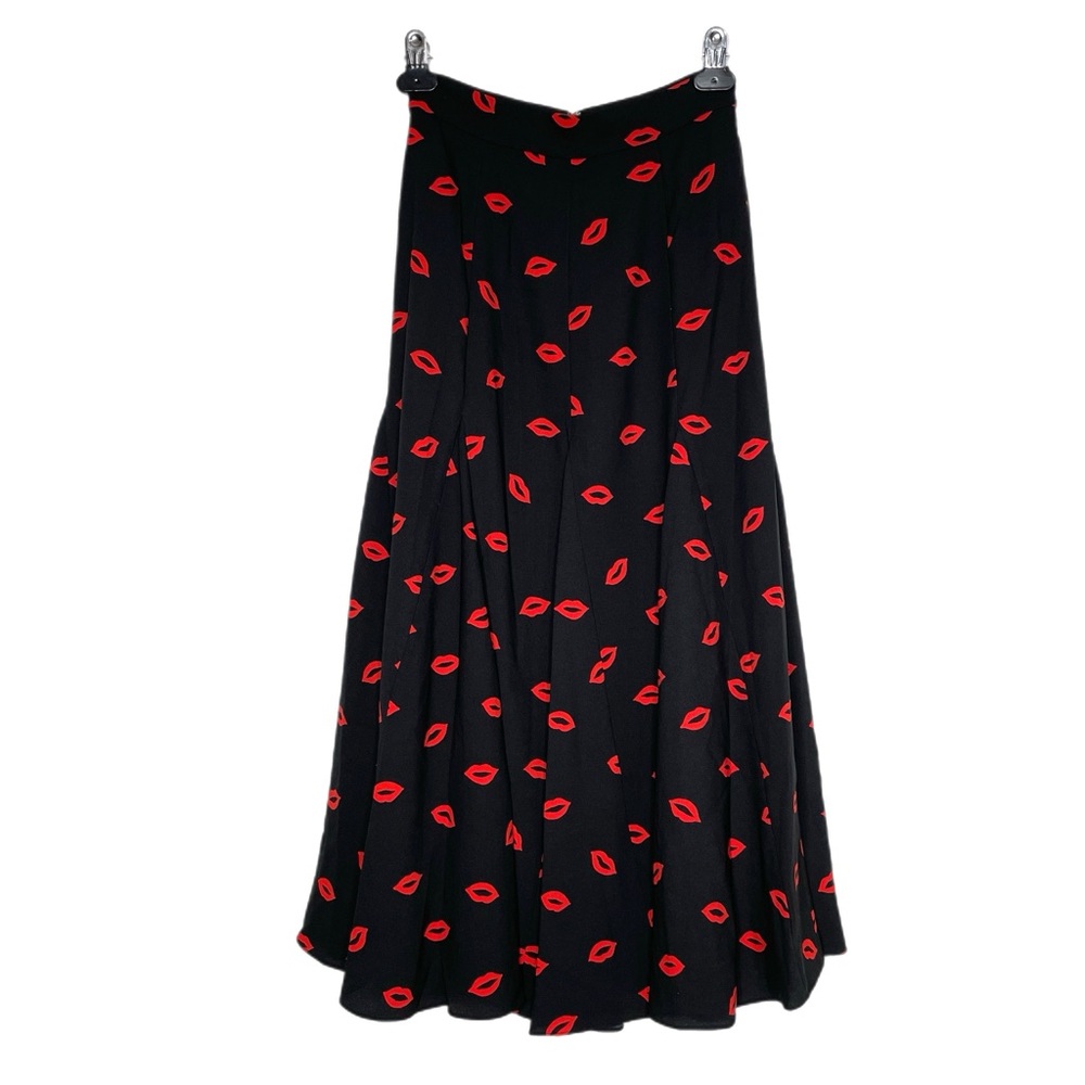Kate Spade Lips Kisses Printed Skirt Sz 00